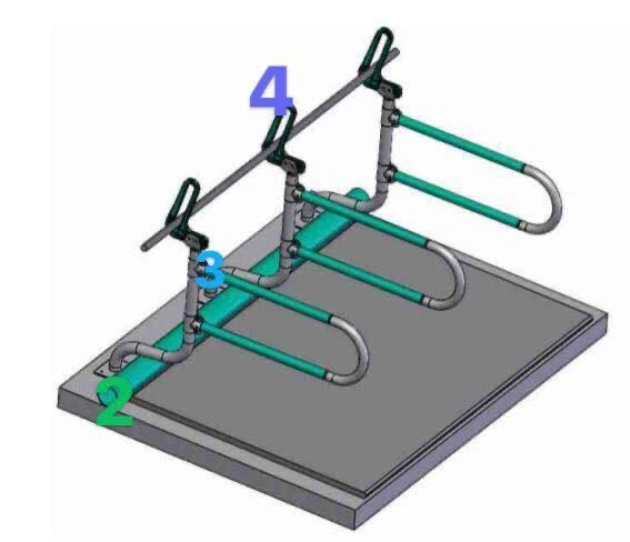 गाय फार्म के लिए गाय मुक्त स्टाल